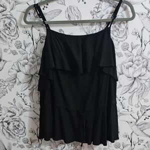 ASOS Black Ruffled Tiered Camisole